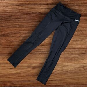 PiNK Victoria's Secret Ultimate Black Mesh Insert Leggings Yoga Pants